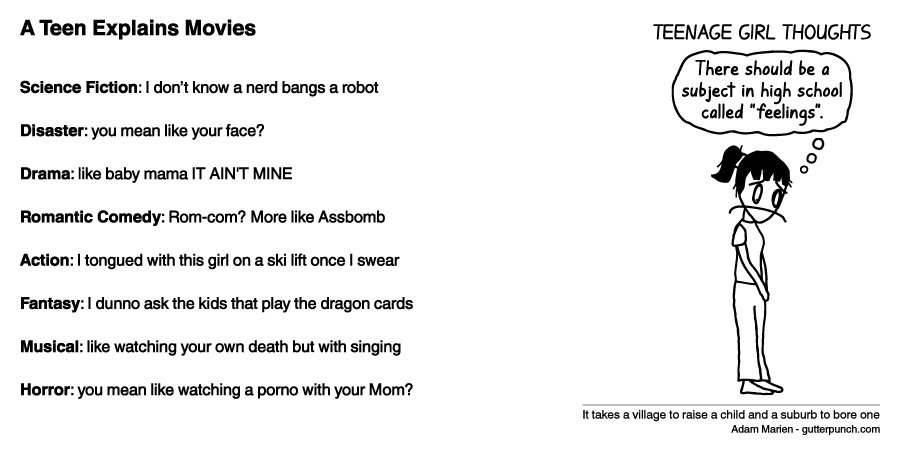 A Teenage Boy Explains Movies